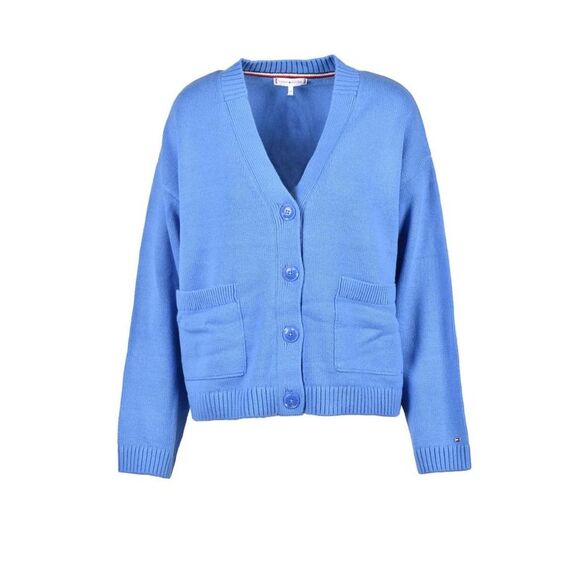 Tommy Hilfiger Blue Cotton Women's Cardigan